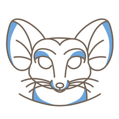 Isolated mouse chinese year animals icon - Vector