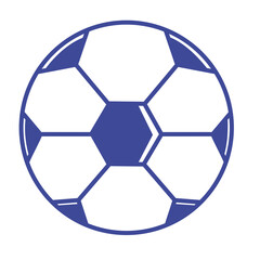 Isolated ball football soccer elemnts icon- Vector