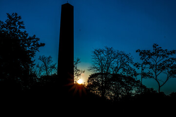 silhouette of chimney