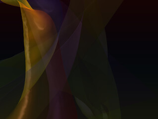 Abstract background with colored spots and halftones. Equalizer. Visual effect. 3D rendering.