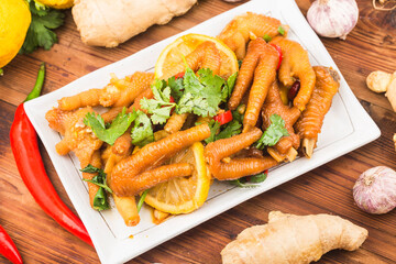 Home cooking: fresh lemon chicken wings,