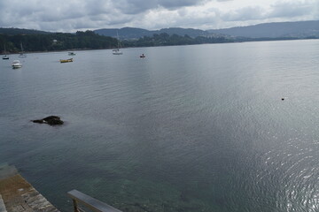Landscape in  Redes, beautiful fishing village of Galicia,Spain