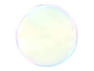 3d crystal ball pink blue gradient colors isolated on white background. Abstract bubble glossy pastel 3d geometric shape object illustration render.