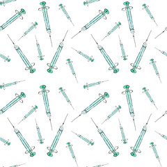 Seamless pattern with isolated injectors