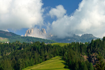 Along the cycleway of Fassa valley, Dolomites