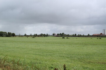 Fototapeta premium the East Frisian flat landscape