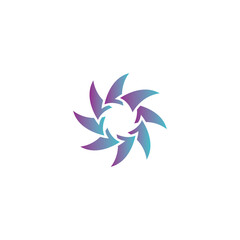 Fototapeta na wymiar Creative spiral logo colorful illustration vector design