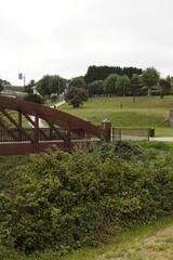 Fototapeta na wymiar Ribadeo. Bridge area of Cargadoiro. Lugo. Galicia,Spain