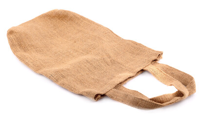 Cloth bag isolated on white background