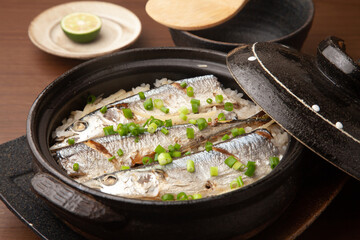 秋刀魚の炊き込みご飯