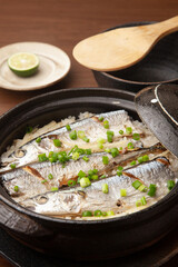 秋刀魚の炊き込みご飯