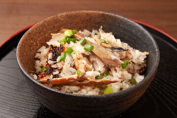 秋刀魚の炊き込みご飯