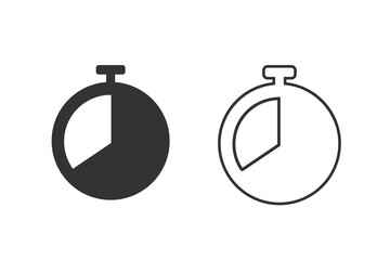 Time line icon set. Clock icon. Vector illustration