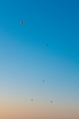 Hot Air Balloons in the sky during sunset
