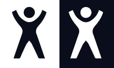  Active lifestyle people and vitality vector icon set