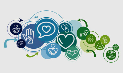  Care Icons vector design 