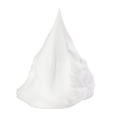 Obraz premium Whipped cream isolated on white background