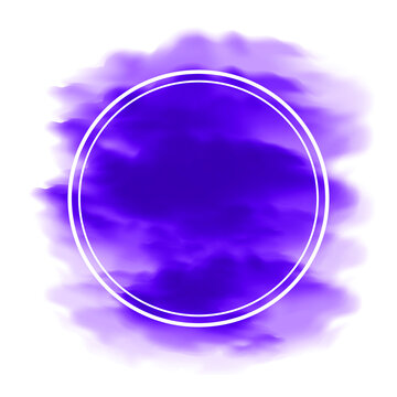 gradient smoke violet frame with place for text 
