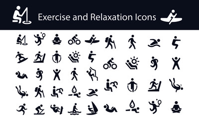 Exercise and Relaxation Icons
