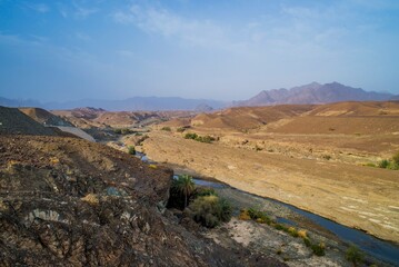 mountain landscape with blue sky