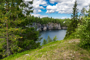 Fototapeta premium Ruskeala Marble Canyon