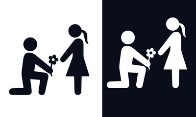 family life vector design black and white