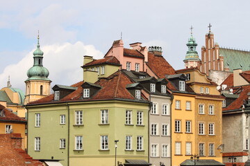 Obraz premium Urban scenic in Warsaw, Poland