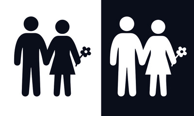 family life vector design black and white