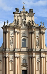 Fototapeta na wymiar Front view of St. Joseph Church in Warsaw, Poland