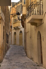 Cityscape of the city of Rabat in Gozo, Malta