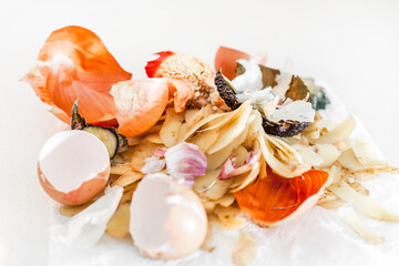 Organic cooking food waste ready to composting
