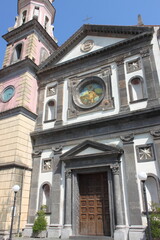 Fototapeta na wymiar St. John the Baptist church of Vietri, Italy