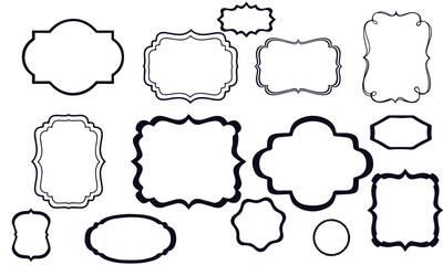  farmes and labels icons vector design 