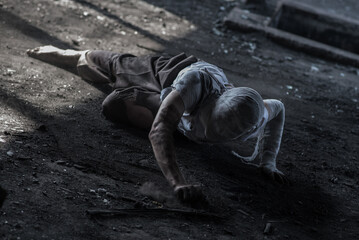 Dirty monster guy with bandaged face