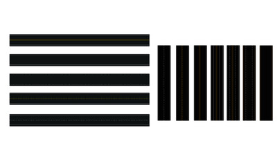 set of Seamless Road Marking