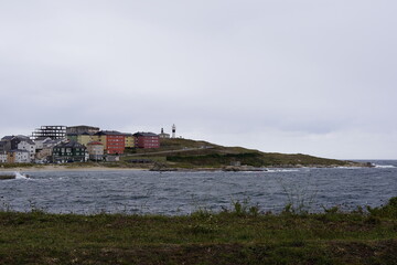 Landscape in San Cibrao in a windy day. Galicia,Spain