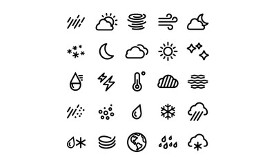 Weather Icons vector design 