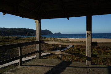 Beach in Galicia in a sunny day. Spain