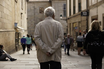 Obraz premium Santiago de Compostela, historical city of Galicia. La Coruna, Spain