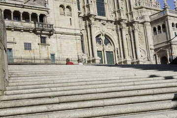 Santiago de Compostela, historical city of Galicia. La Coruna, Spain