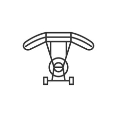 Powered Parachute Modern Simple Vector Icon