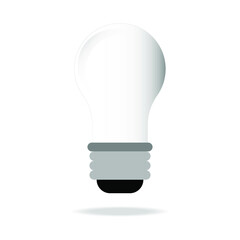 The picture shows a light bulb. Vector drawing