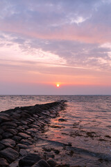 Buhne an der Ostsee, Hochformat