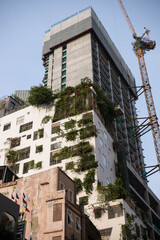 Ho Chi Minh City, Vietnam- March 2, 2020 : The Myst Dong Khoi and Hilton Hotel Saigon under construction
