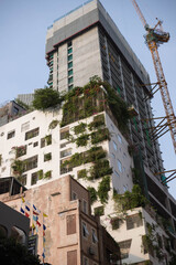 Ho Chi Minh City, Vietnam- March 2, 2020 : The Myst Dong Khoi and Hilton Hotel Saigon under construction