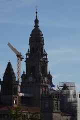 Fototapeta na wymiar Cathedral of Santiago de Compostela, historical city of Galicia. La Coruna, Spain