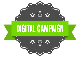 digital campaign label. digital campaign isolated seal. sticker. sign