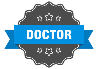 doctor label. doctor isolated seal. sticker. sign