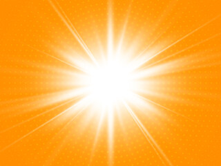 Sun with rays. Abstract vector explosion.
