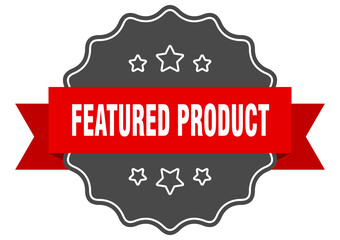 Obraz premium featured product label. featured product isolated seal. sticker. sign